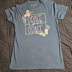 Women's Blue Graphic Tee - Grace Upon Grace